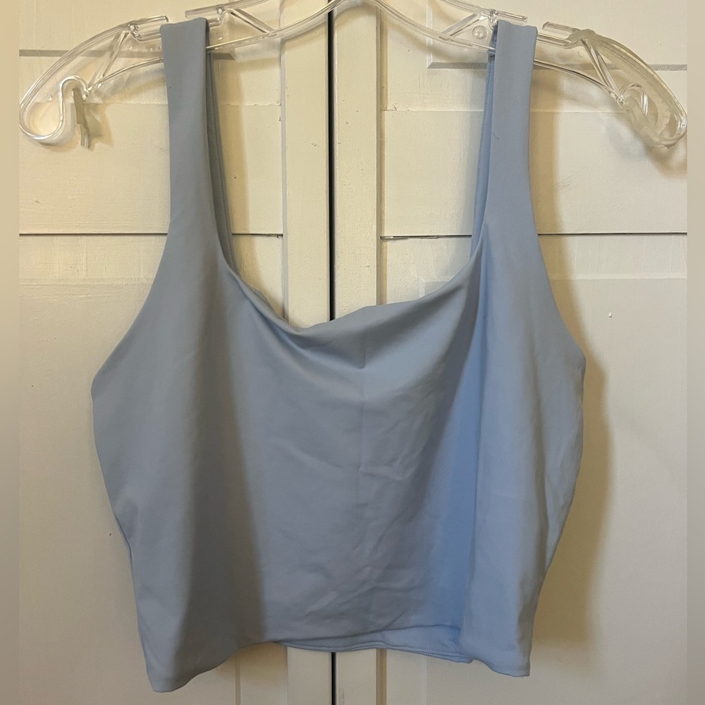 Garage Blue Cropped Tank Top
